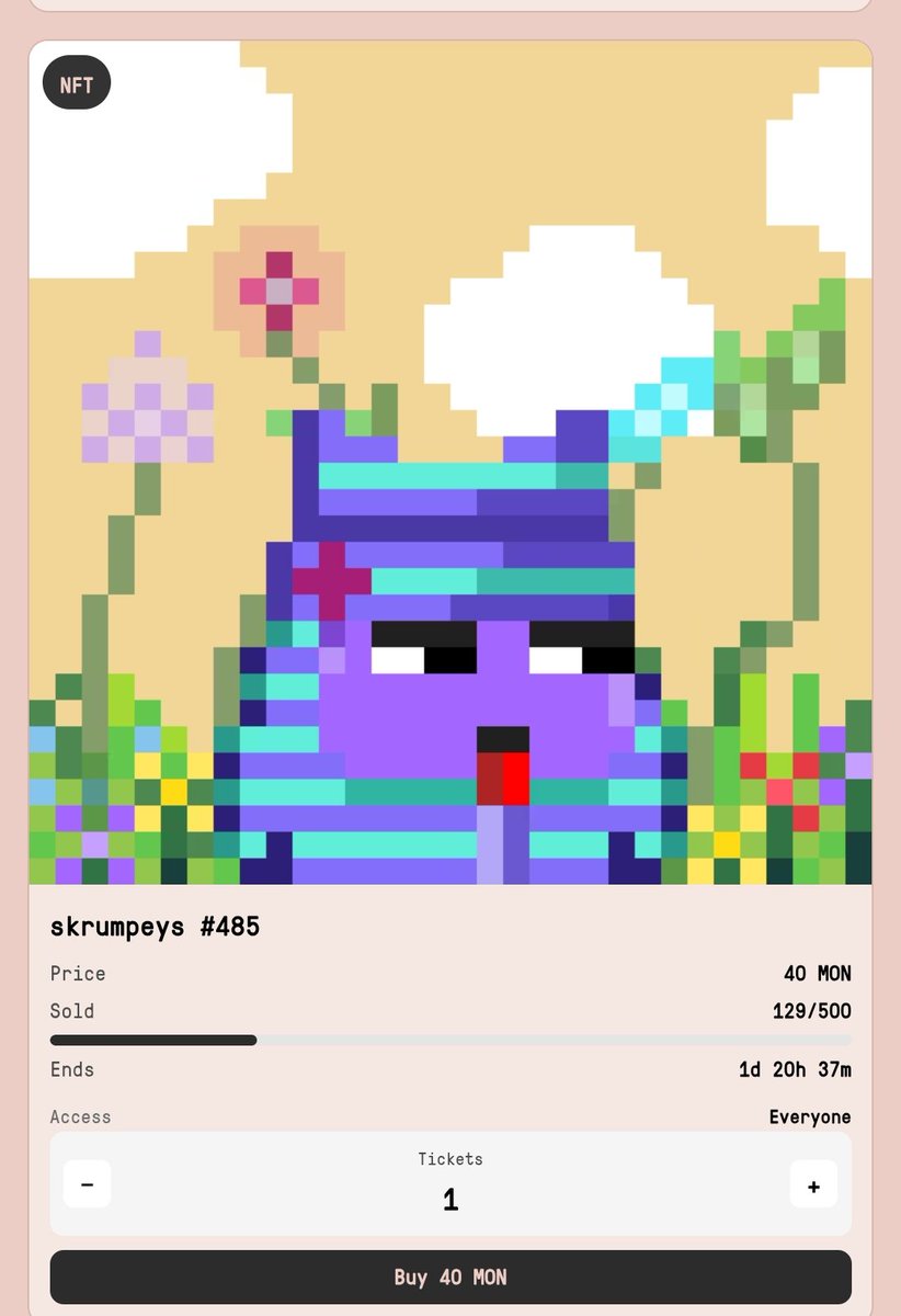 0xZooro's tweet photo. Gmonad! finally I Join Chad Raffle Program @chads_gg
Now you’ve got a chance to get a @skrumpeys for just 40 $MON
#Chads #NFT #Wb3 https://t.co/rXYB5soFmi