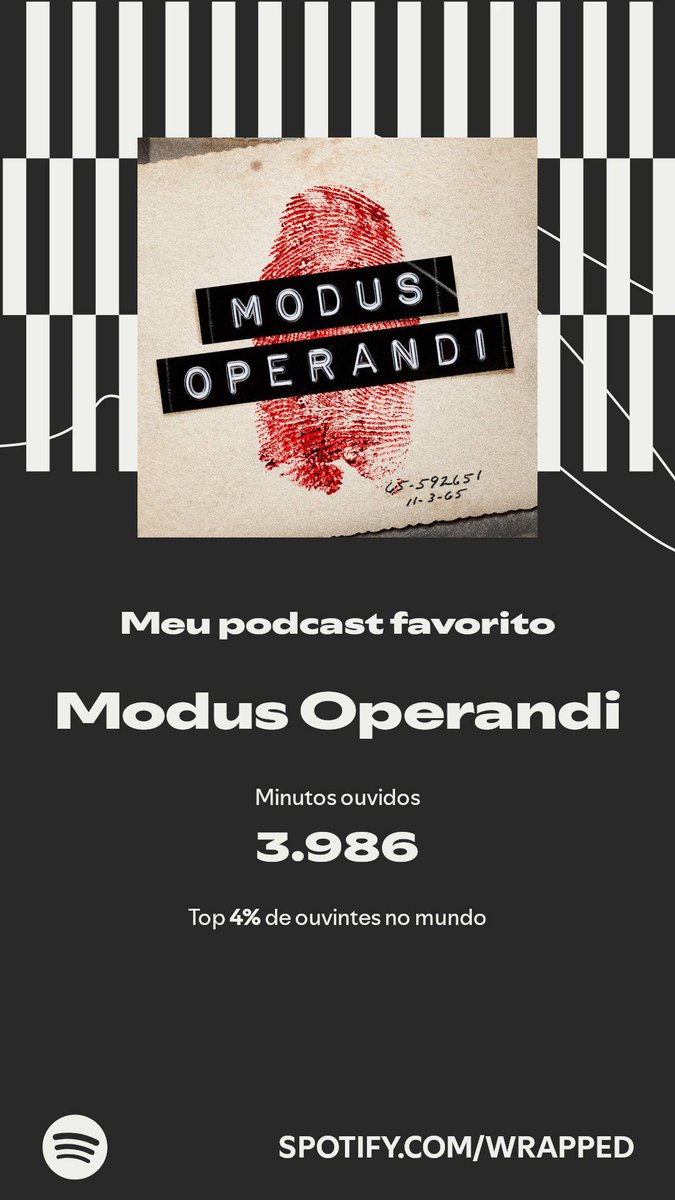 danielbarcelos's tweet image. Eu devia ganhar um prêmio ou algo do tipo, hein @carolmoreira3 @moduspod

Modus Operandi ficou em primeiro lugar na minha lista. Veja mais na minha Retrospectiva #SpotifyWrapped. 
spotify.com/wrapped-share/…