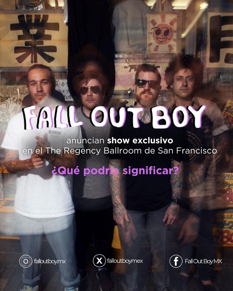 Fall Out Boy México tweet media