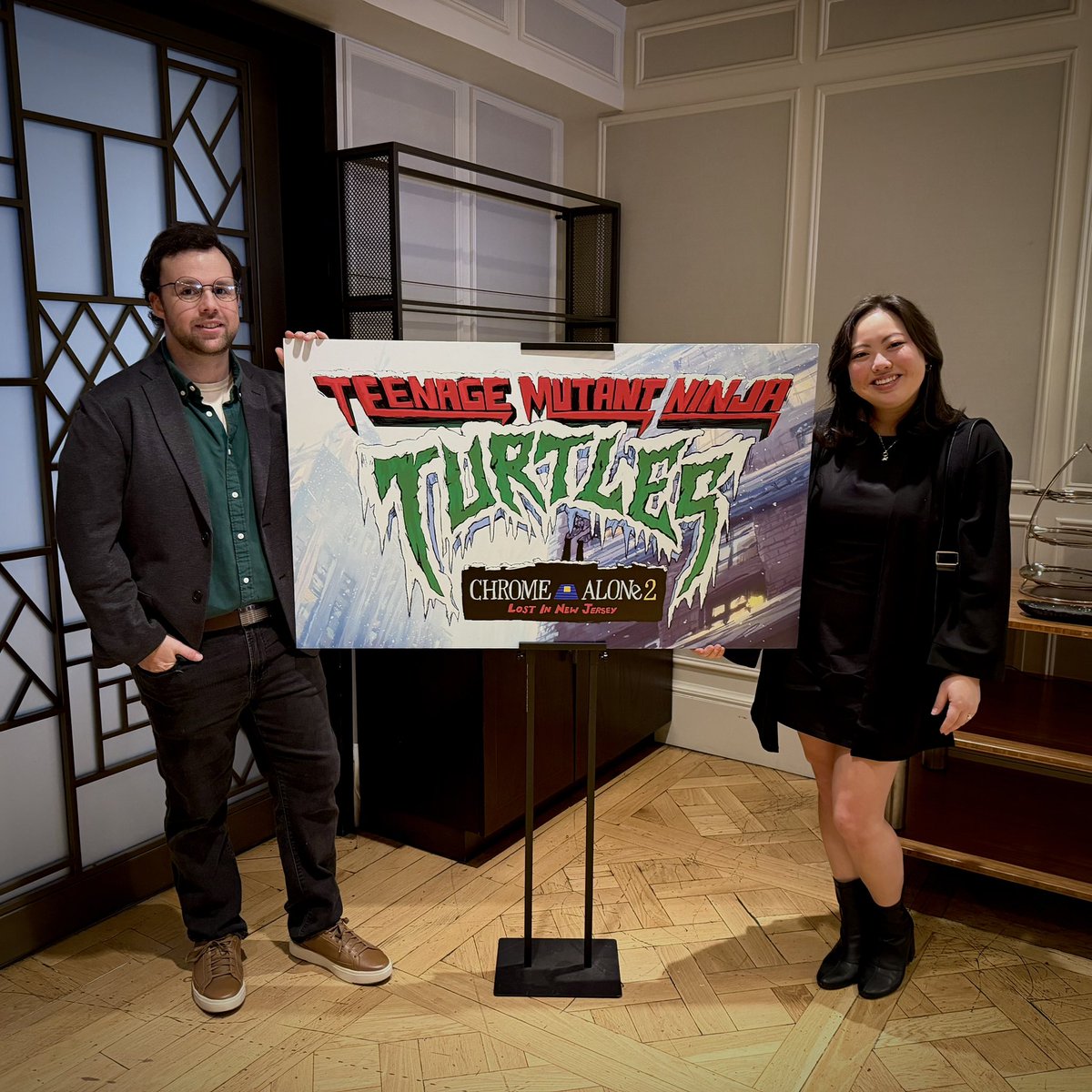 Two weeks from today! See TMNT: Chrome Alone 2 - Lost in New Jersey on the big screen! 🐢🤖