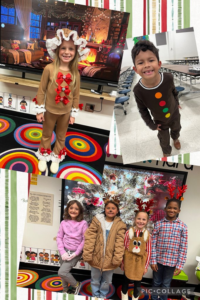Merry Christmas!!! 🎁🎄🎅🏼 We love dress up days at school! ❤️💚🤍 <a href="/HumbleISD_TE/">Timbers Elementary</a>