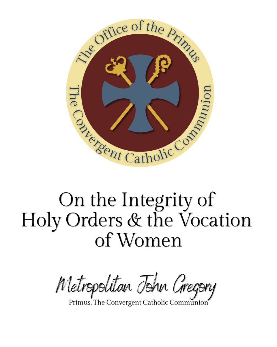 ConvergentCC's tweet photo. Metropolitan John Gregory, Primus of the Convergent Catholic Communion, has written a pastoral letter that expresses our commitment to the dignity of all the baptized, &amp; our belief that the Holy Spirit calls women &amp; men alike to every order of ministry.https://t.co/wBe9WJXIpL https://t.co/zIH6riGxWr