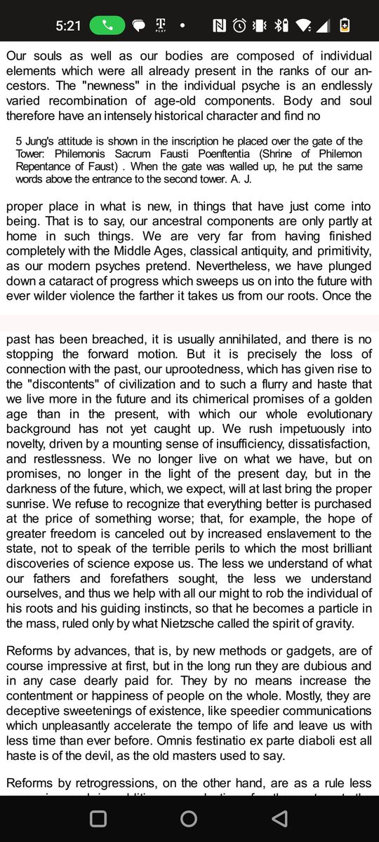atthereel's tweet photo. @MatthewSitman Related, from Carl Jung's autobiography Memories, Dreams, Reflections, p. 287 https://t.co/V8JtyUUORh