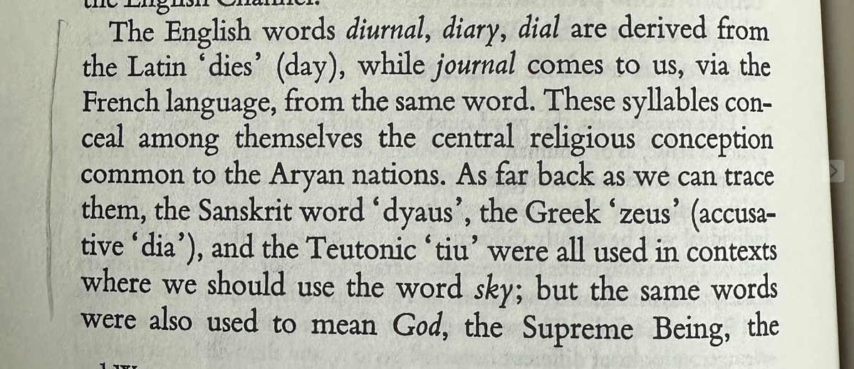 callumflack's tweet image. dyaus | zeus | tiu = (sky) =&amp;gt; God

The *oldest* programming language is English

(via Barfield&apos;s History of English Words)