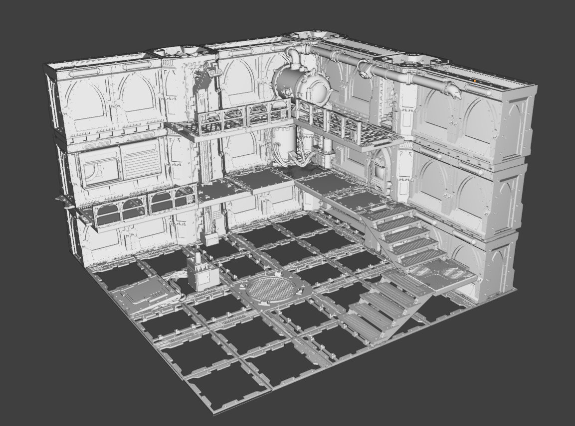 Chris_Shoto's tweet photo. Hobby Streak: Day 36

Something a little different. I was recently inspired to make a Zone Mortalis display board. I started printing, but now I am waiting for more filament to arrive. 

Here are some renders of the plan.  

#Necromunda #WarhammerCommunity #HobbyStreak https://t.co/G1i8NVCylj