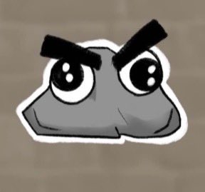 I made my possum a little pet rock