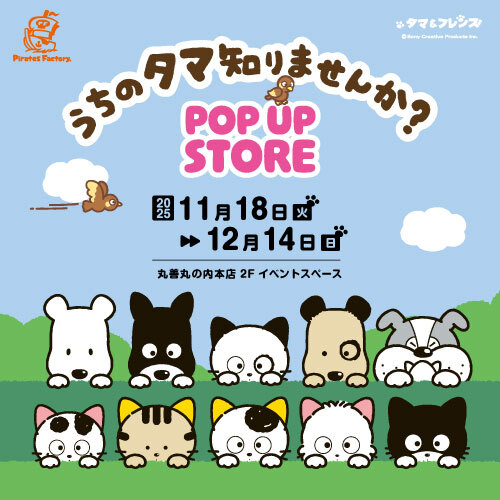 タマ＆フレンズの公式グッズを取り揃えた期間限定ストアが、丸善