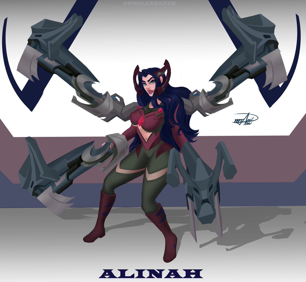 Daxencomplex's tweet photo. @houmi_art Long time not interacting here,I quitted a while ago, cause of the bad use of AI and other stuff, but I guess this is motivating me to share, here is one of my OC designs https://t.co/Hfcors4ozt