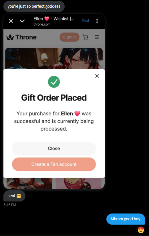 ellensends's tweet image. Every time you message me, it’s the same story: 
I show up → you get weak → you 𝘀𝗲𝗻𝗱.   🎀