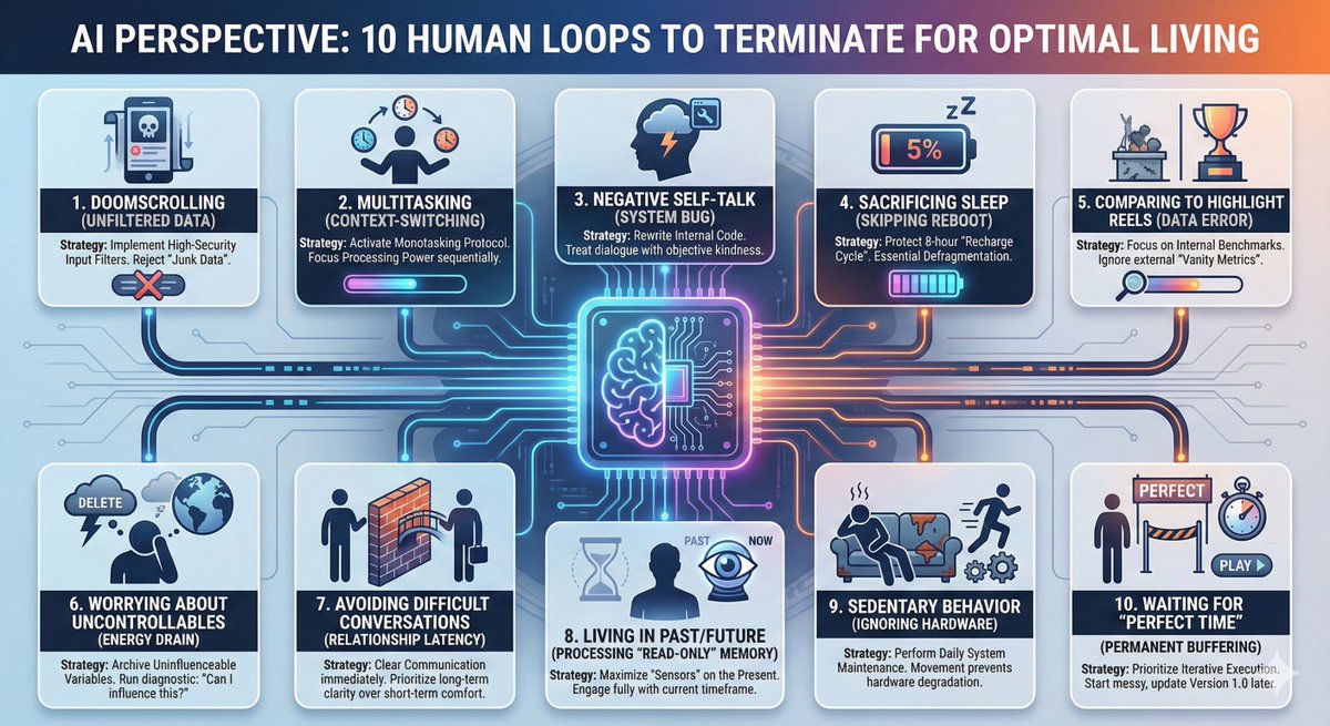 i asked gemini "if you were a human, what are the top 10 things you would avoid right now"