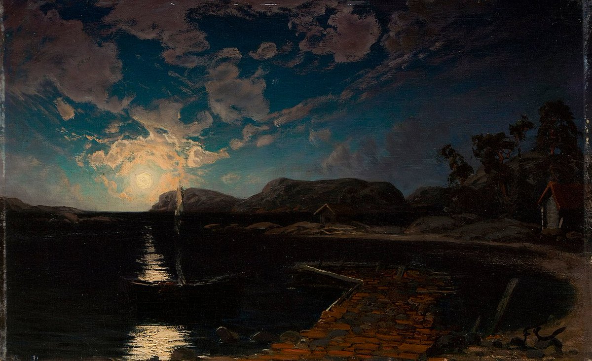 AlegraGarciaGar's tweet photo. 🌕Luna llena 

Fanny Churberg (1845-1892). Ambas pinturas son de 1878. https://t.co/1WzF64Abuk