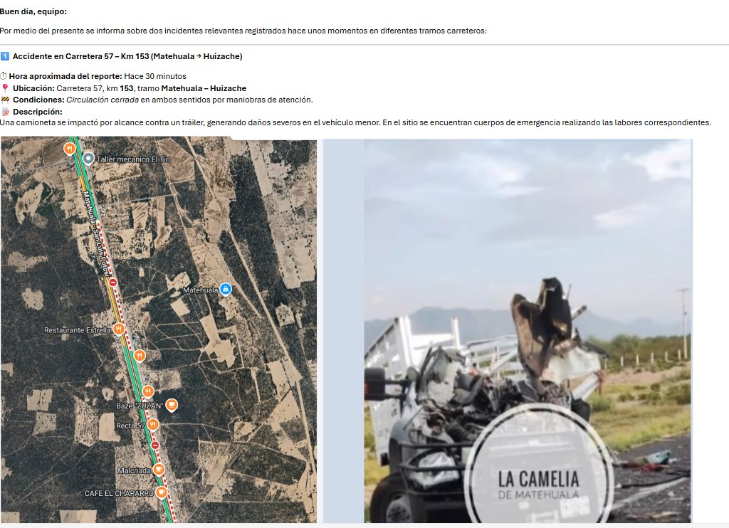 MonitoreoS22403's tweet photo. @CAPUFE - @CAPUFE  INFORMO DEL ACIDENTE https://t.co/EyAT7HghCA