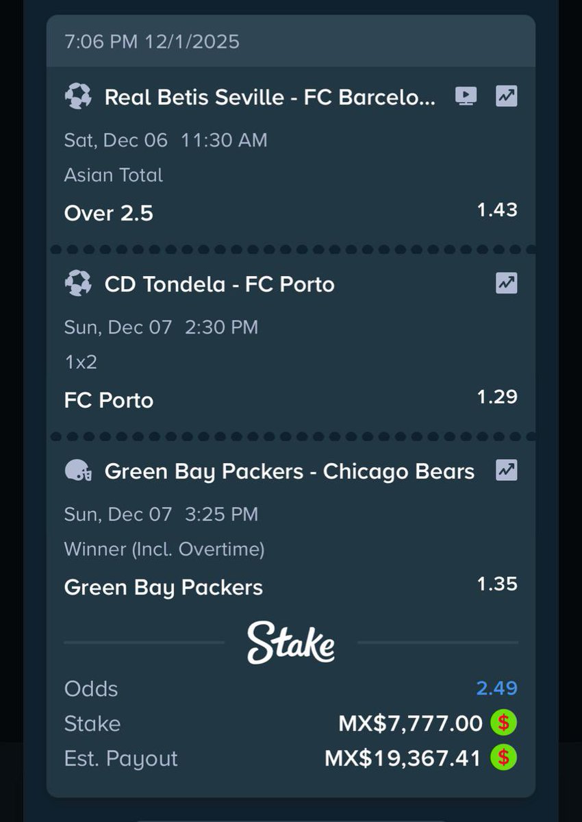 HABEMUS MERMELADA DESDE MAÑANA✅✅✅

Si no tienes una cuenta en <a href="/Stake/">Stake.com</a> y quieres un BONO 🎁 

Usa el Código “profecia” para recibir 21 USD de regalo en tu primer depósito!

stake.com/?offer=profeci

<a href="/Vikingonegroa/">ELVIKINGONEGRO tipster</a> <a href="/ElarqueroT/">El Arquero Tipster</a>