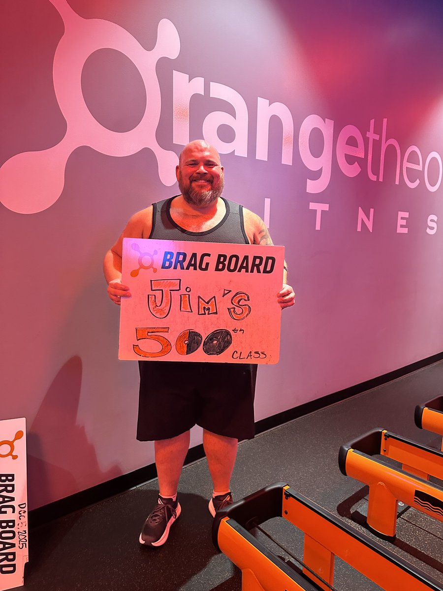 MidwayJimbo's tweet photo. Got my @orangetheory class #500 in the books tonight!!! Iβm trying to kick it into an extra gear this #offseason to take another step forward next #baseball season. #12DaysOfFitmas https://t.co/6kX4ece9IN