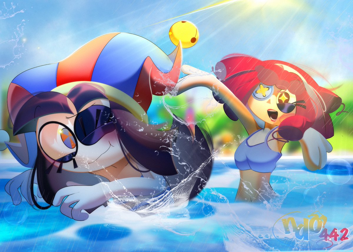 nddo442's tweet image. Trying to feel bad for Jax but the cute ragapom moment from the trailer was calling me
#tadc #TADCEp7 #tadcfanart #TheAmazingDigitalCircus #pomni