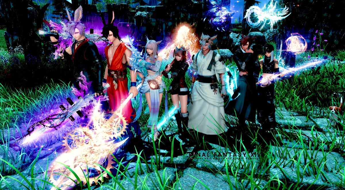 ひっさしぶりに滅鯖改め弁当ベンのメンバーたちと！
楽しかった☺️
PLLをみんなで見てからの詩想組の配信見てたんだけど、改めてやっぱりこの鯖のメンバーはみんな強いし、解説勉強になる…φ₍͘⚯̯૧₎

みんなおはよ！ɢ०ᵒᒄ ʍᵒʳᐢⁱᐢᵍ ☀︎(*ˊᵕˋ*)੭⁾⁾
#FF14 #FF14SS #おはミコ #ミコッテ #サンシ