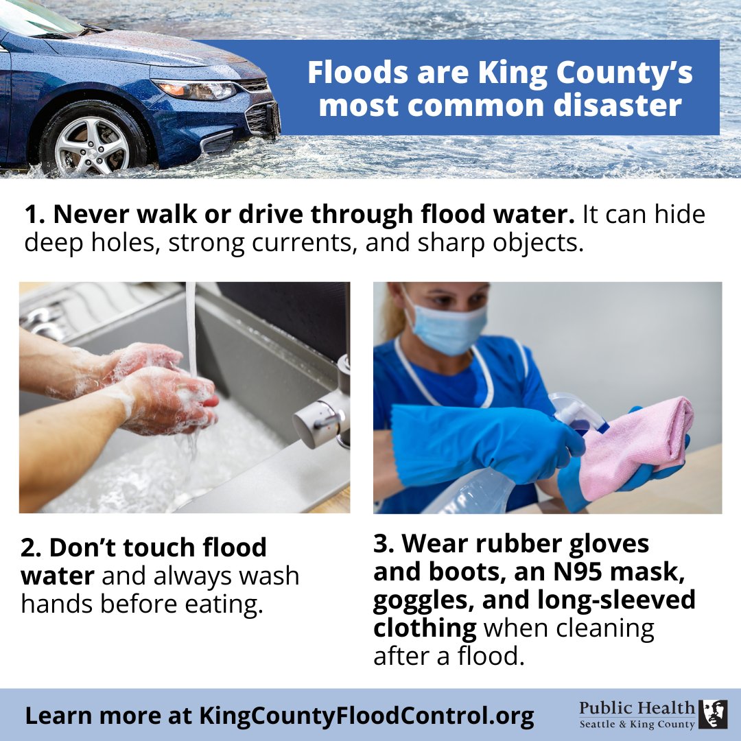 Heavy rains and high tides may cause flooding in eastern King County, South Park, and other low-lying areas this weekend and into next week.

Clear street drains and check with neighbors who may need help.

Sign up for flood alerts and find more info at kingcountyfloodcontrol.org.