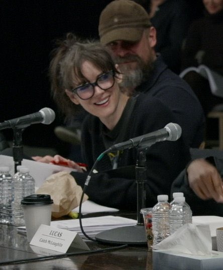 AAAAHH STOPP IT LOOK AT WINONA DURING THE TABLE READ