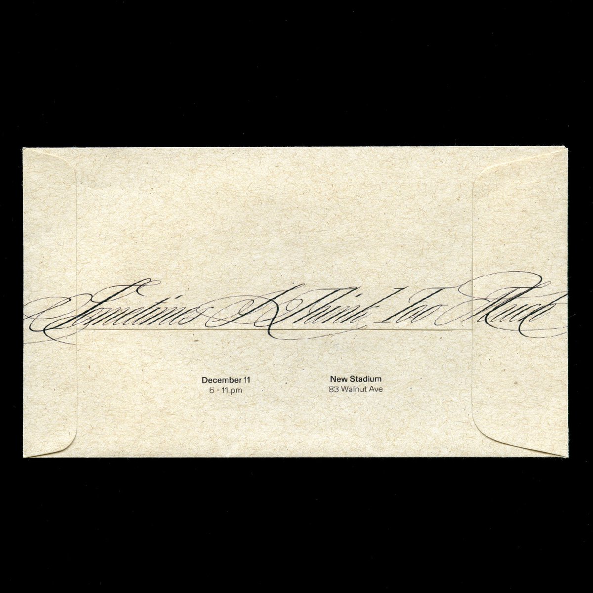 sometimes I think too much | Dec 11
last one for the year before hiatus 

type + flyer by @n.sd 

ra.co/events/2320673