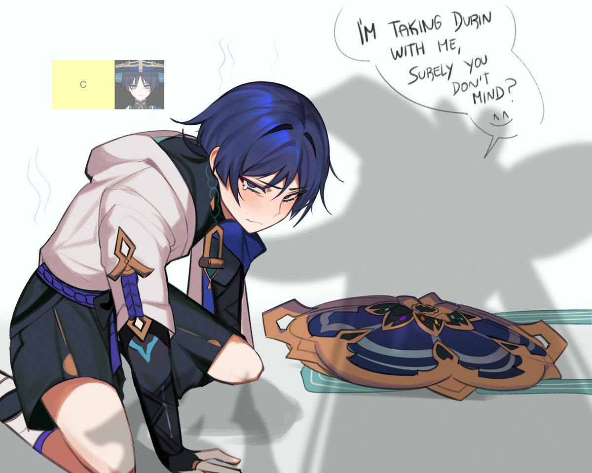 lazymimium's tweet image. Don't worry about him, he's into it 🫡

#scaramona #GenshinImpact #原神