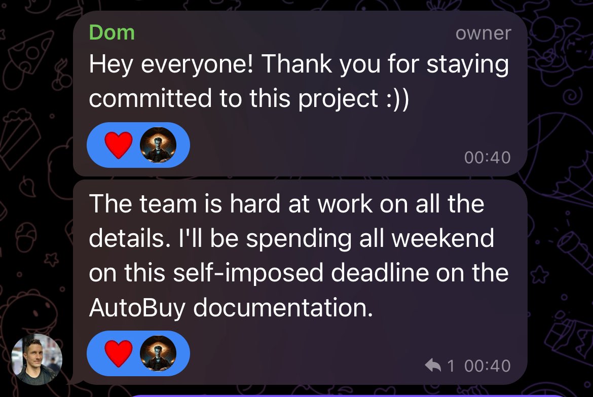 $DEVELOPER everything is falling into place very soon. <a href="/dom/">Dom Sagolla</a> is locked in as you guys can see. 

Bullish dev. 

Patience get’s rewarded. 

$DEVELOPER is so undervalued, you are not even aware of it..
