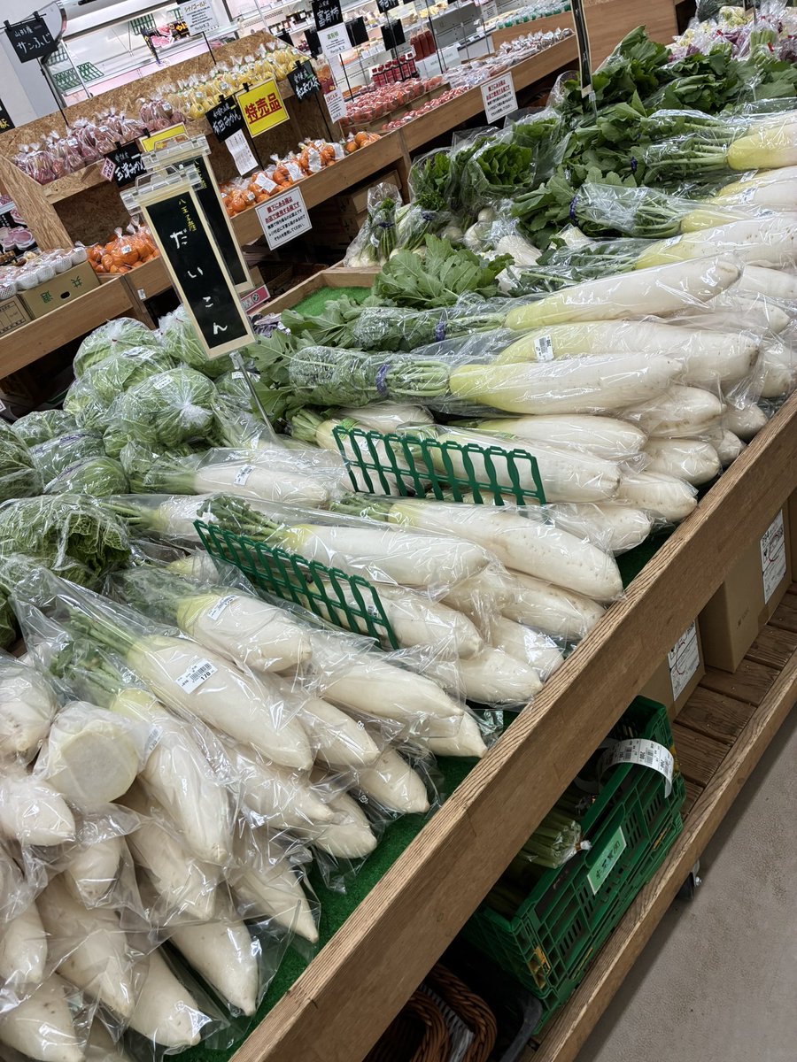 おはようございます🌞本日は八王子産の白菜、大根、ブロッコリー