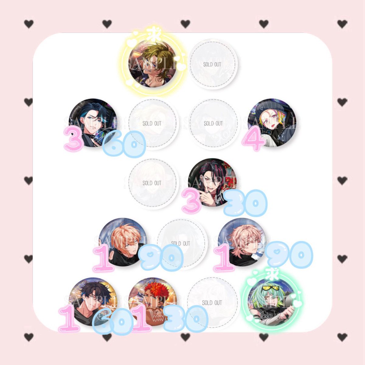 交換】Paradox Live パラライ 6周年 缶バッジ 仮約束 6th ver.47 ✧譲