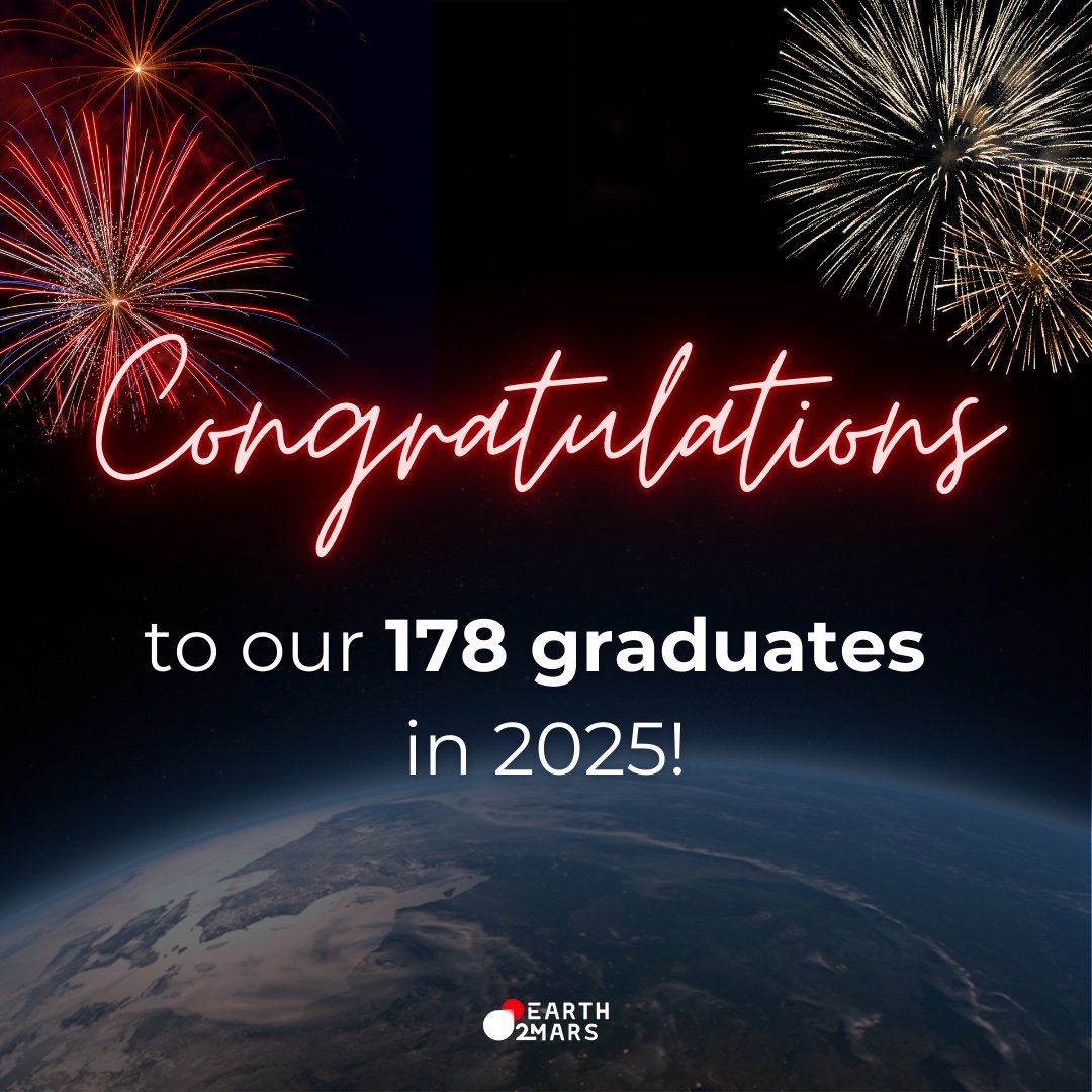 _earth2mars's tweet photo. To all our 2025 graduates from our training courses...a huge Congratulations!🎓

Supporting your growth this year has been a privilege, and we're constantly inspired by how you’re applying this work inside your organisations.

Find out more - email space@earth2mars.com.au https://t.co/fUX2S4w9CM