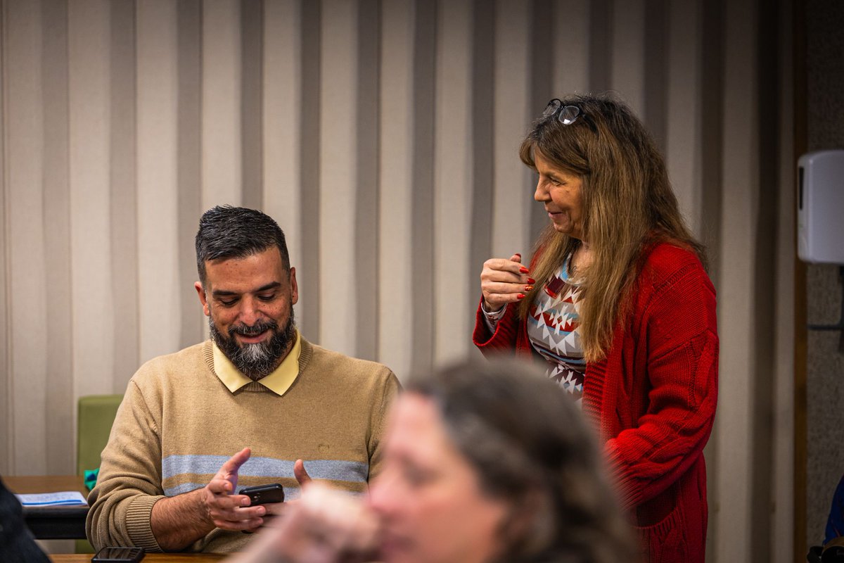 ValComScvs's tweet image. Before Thanksgiving, we made sure to give thanks to our second cohort of NADSP certified staff.

At our second edition of this luncheon, each of them recieved a t-shirt, and some told incredible stories about how their certification helps them continue #SupportingPeople.
