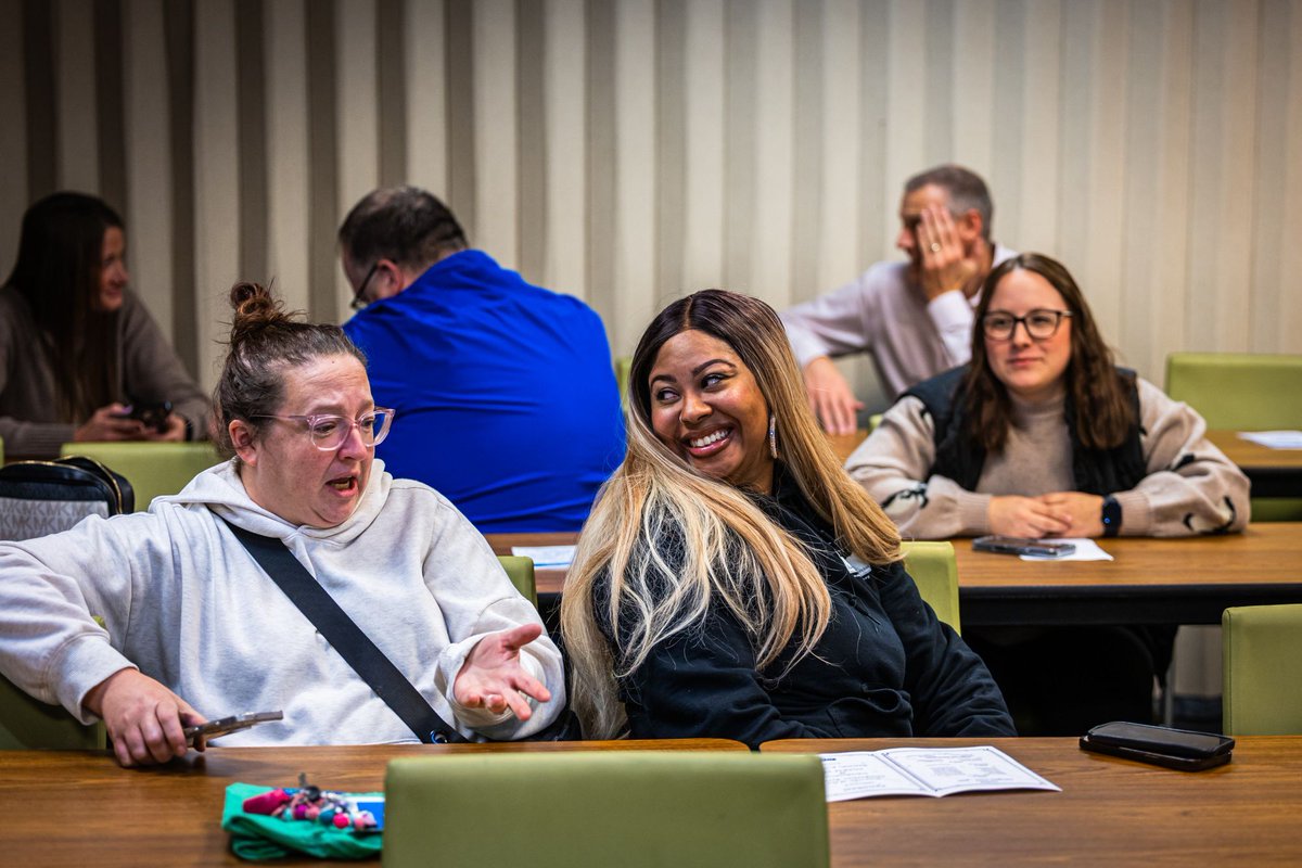 ValComScvs's tweet image. Before Thanksgiving, we made sure to give thanks to our second cohort of NADSP certified staff.

At our second edition of this luncheon, each of them recieved a t-shirt, and some told incredible stories about how their certification helps them continue #SupportingPeople.
