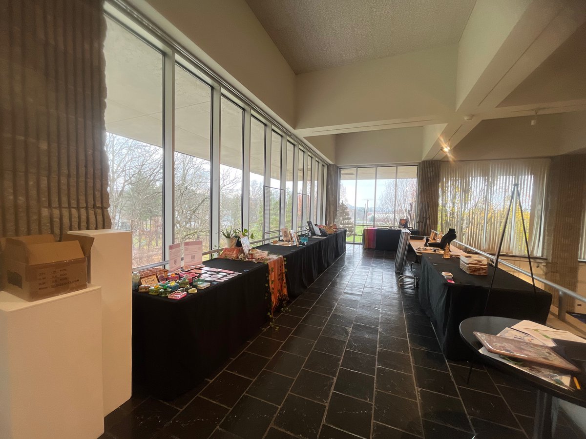 EsuGallery's tweet photo. Check out a sneak peek of the #Holiday Shop set-up🎁! Stop by the Madelon Powers mezzanine from 12/1-12/10 (11am-4pm). Remember: this event is open to the public and free to attend https://t.co/6TpYu2VxHs
