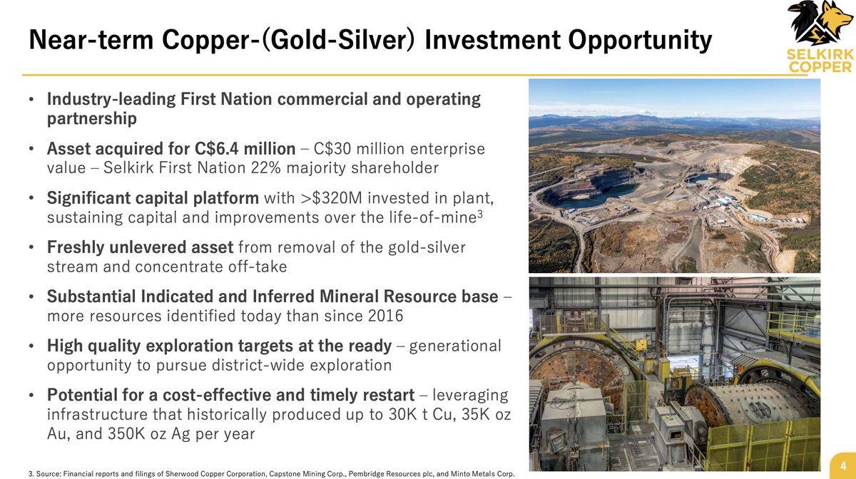 Posted on behalf of Selkirk Copper Mines Inc. –INTERVIEW SUMMARY: Restarting a Yukon #Copper-#Gold-#Silver Mine 
$SCMI.v

Joining <a href="/ResourceTalks/">Antonio (Resource Talks)</a>, <a href="/SelkirkCopper/">Selkirk Copper Mines</a> CEO Colin Joudrie detailed the company's Yukon copper–gold–silver redevelopment story: youtube.com/watch?v=WW_Qjc…

⭐️The