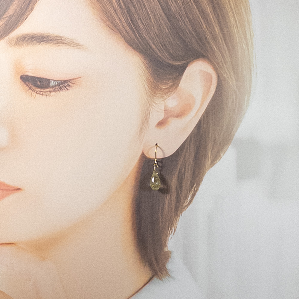 ルチルクォーツ ピアス ＊Solta＊ ステンレス フックピアス💫 ルチル