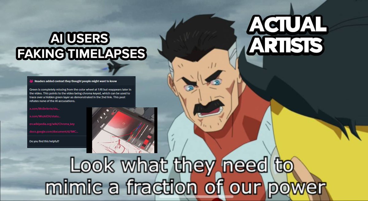 At this point actually learn how to draw, how tiring it must be to be lying about everything you are doing.