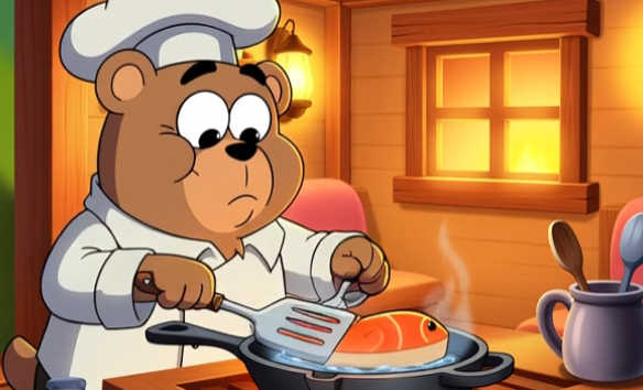 QueenBeee52's tweet photo. Waiting for @0xdionx  for #BearsandSalmon battle..
Time to prepare lunch.. Salmon sounds good
#TeamBear https://t.co/f2cAD1mU61