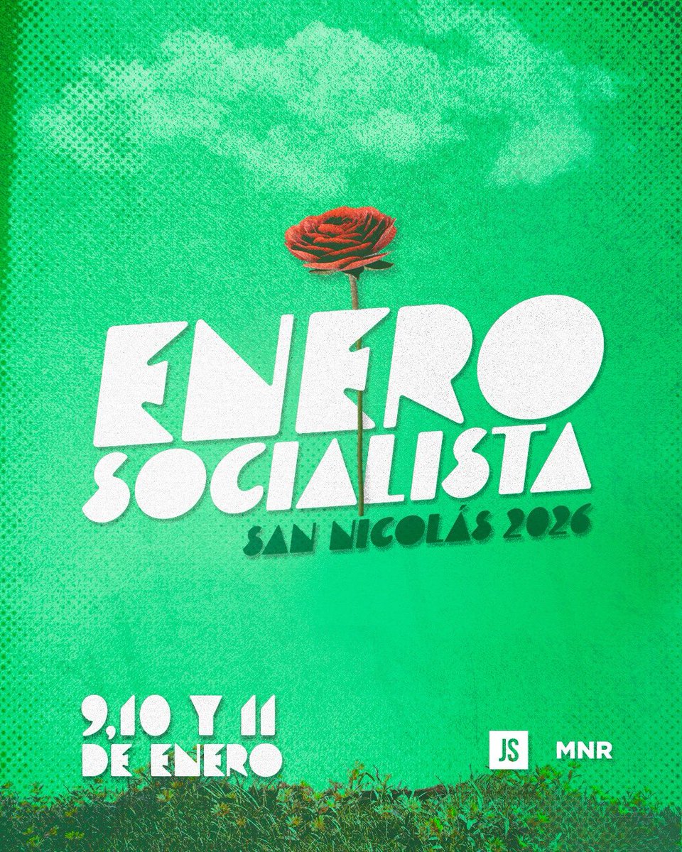 JS_Argentina's tweet photo. 🌅 Se acerca un nuevo Enero Socialista!🥹🌹
Desde cada rincón del país, la Juventudes Socialistas y el MNR nos volvemos a encontrar para pensar, sentir y construir el presente y el futuro de nuestra Argentina 🩵🤍🩵 https://t.co/WhYa10gXKU