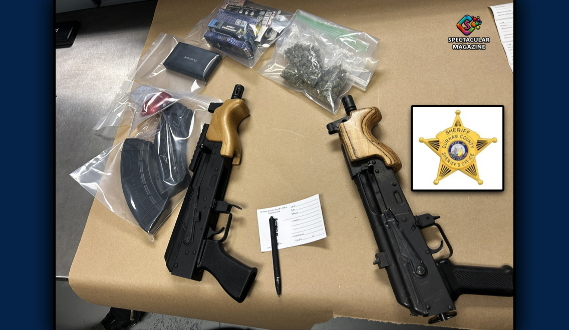 The <a href="/DurhamSheriff/">Durham Sheriff</a> recovered two firearms and nearly 50 grams of marijuana during a recent traffic stop. One suspect has been charged; another remains at large.

Read the full report:  spectacularmag.com/2025/12/05/dur……ing-traffic-stop/

#SpecMagNC #DurhamNC #PublicSafety #communitynews