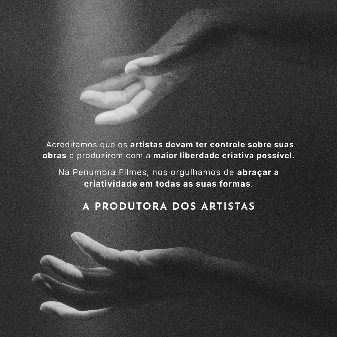 penumbrafilmes's tweet photo. Criada por e para artistas, a Penumbra Filmes busca ser uma produtora centrada nas expressões mais autênticas do cinema. Queremos criar um espaço de expressão e valorização da sétima arte, onde os artistas são os guias da produção. Junte-se a nós em nossa jornada! https://t.co/Wfk5c9QQUO