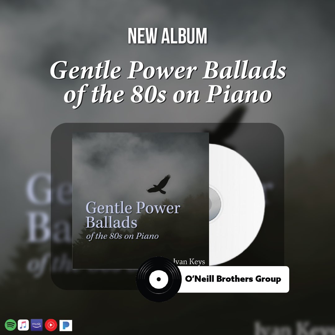 ivankeyspiano's tweet photo. New Album Out Now!
Gentle Power Ballads of the ’80s on Piano

Step back into the golden era of heartfelt melodies and unforgettable emotion. 

🎶 Out on all platforms! (in bio) https://t.co/s6Q4QfsZFl