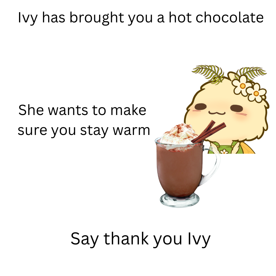 RubeeVT's tweet image. Warm vibes served by Ivy ☕✨