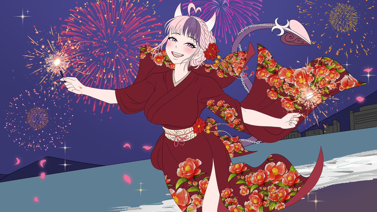 WIP New Year fanart for ironmouse hihi ^^🥰
hope you like it <a href="/ironmouse/">ironmouse🇵🇷😈💖</a> 
#ironmouseart #artmoots #smallartist