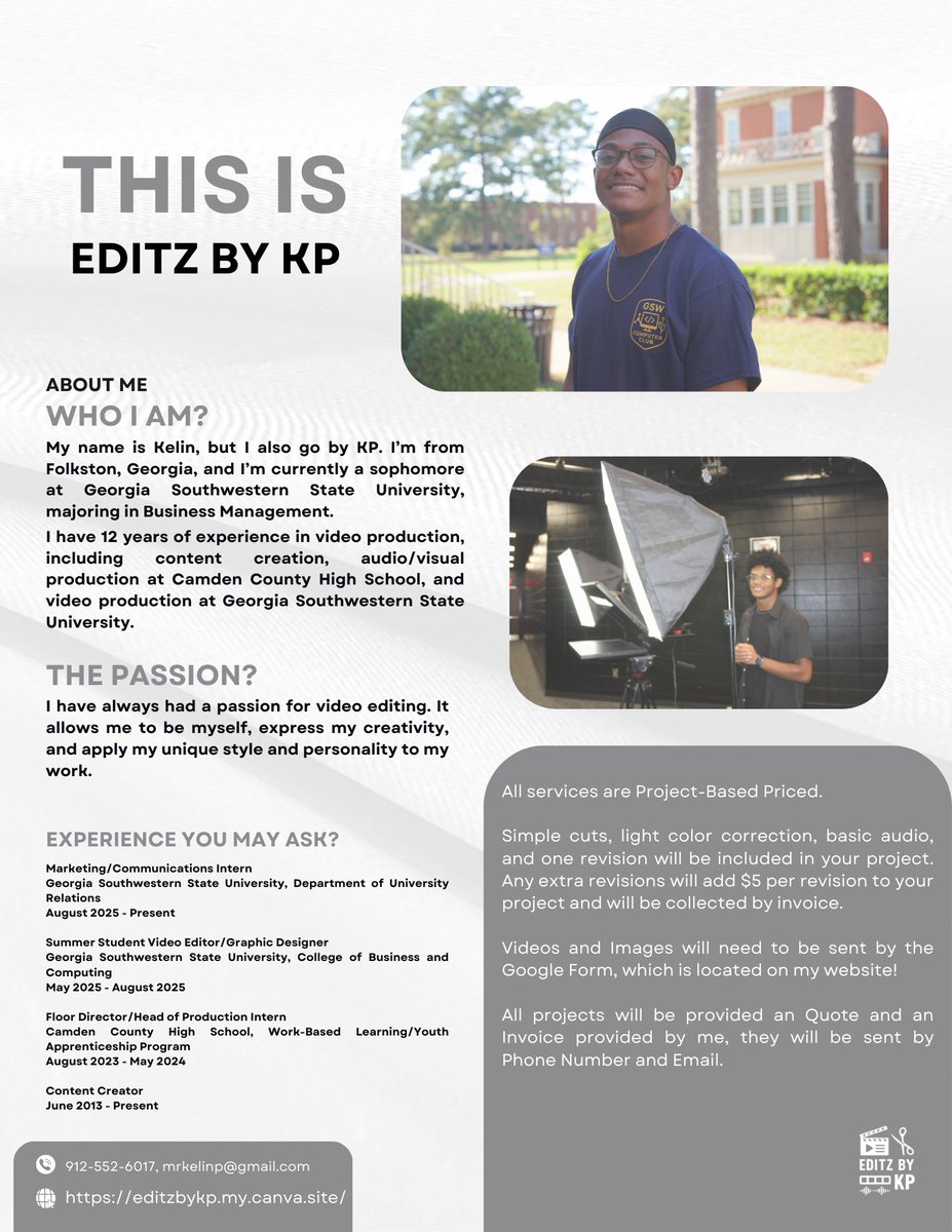 whoiskpkp's tweet photo. I’ve launched Editz! by KP, offering video editing and graphic design. Check out my site for my portfolio, info, and services. Excited for this new journey!
#freelancing #videoediting #graphicdesignwork #SpotifyWrappedLiveTH2025 https://t.co/mSGedHoOnw