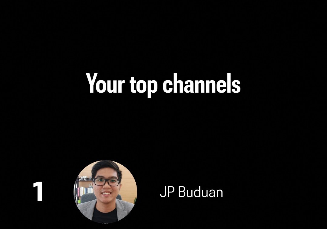 thirdy_rpm's tweet photo. Buong 2025 talaga binuhos ko yung time ko sa review. Halata naman sa 2025 YouTube Recap ko no? Si Sir JP Buduan ang #1. THANK YOU TALAGA, SIR! ✨🫶

#rpmtwt https://t.co/R3R1Xb940J