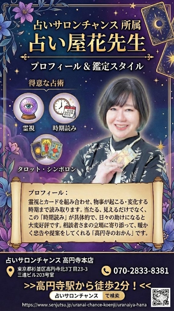 占いサロン順震(原宿当たる占い師5選、ヤフー占い売上No1占い師）12/6