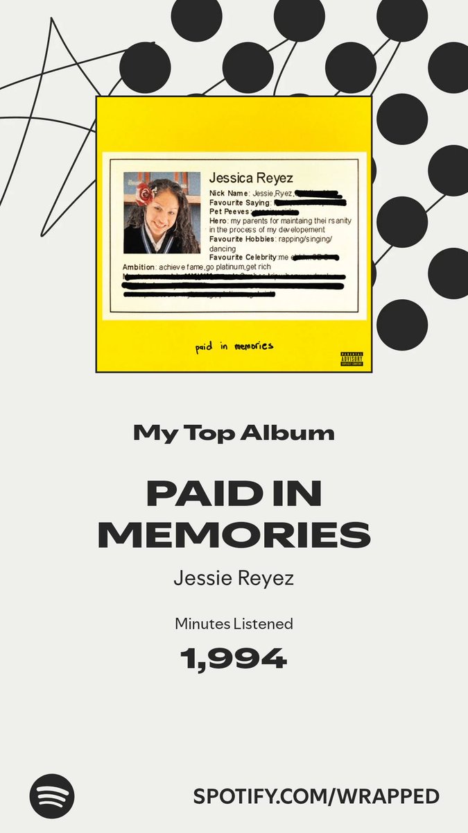 luz528hz's tweet photo. I spent the most time with PAID IN MEMORIES. More in my #SpotifyWrapped   https://t.co/bLr2Zrm2kV https://t.co/r0NUevATci