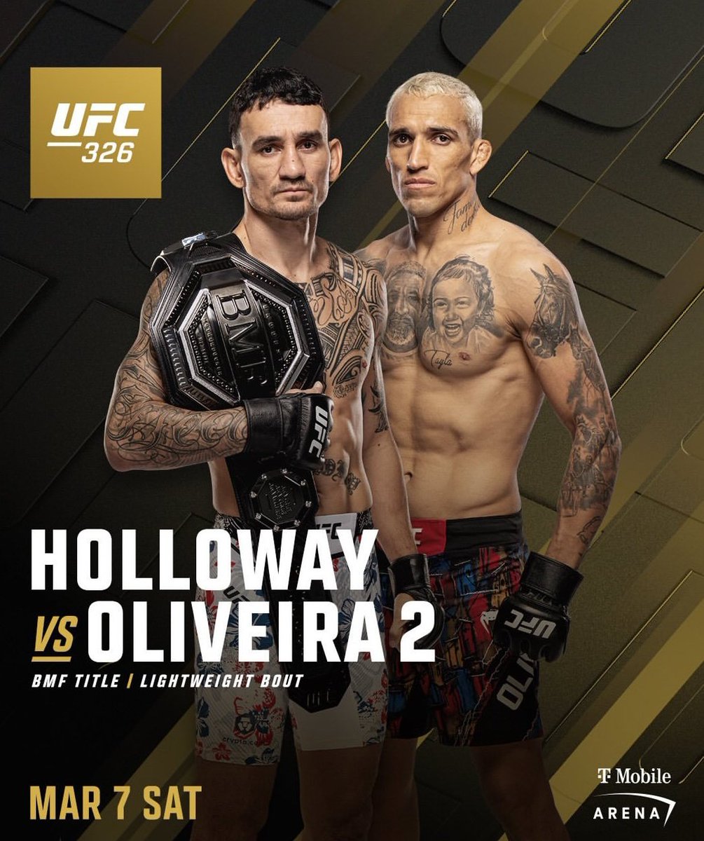 BEKLENEN MAÇ RESMİLEŞTİ🔥

Max Holloway vs Charles Oliveira 2
(BMF Kemer Maçı) (UFC 326) 
#UFC326 #UFC #MMA