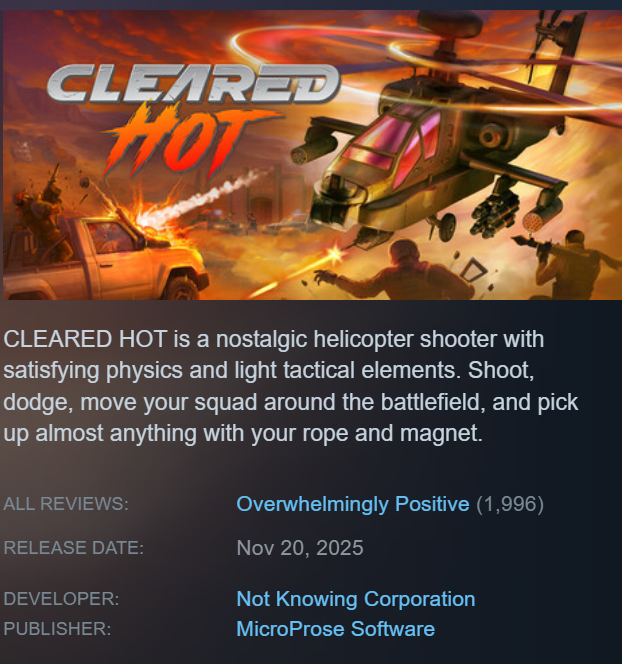 Help us get to 2,000 reviews !!! We only need 4 more 🙃

Thanks to all of you who played and reviewed the game! We'll be posting a 2 week recap soon. 🙏