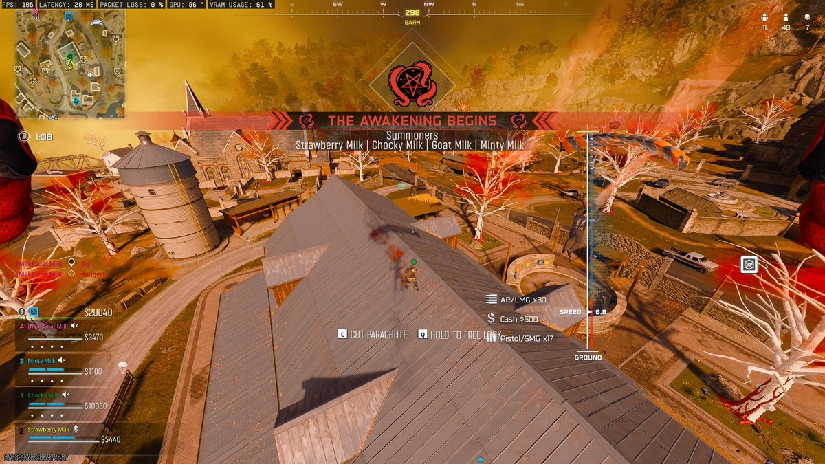 thatT101guy's tweet image. By far one of the hardest warzone easter eggs to date, gotta fight everyone off cuz barn is always hoppin