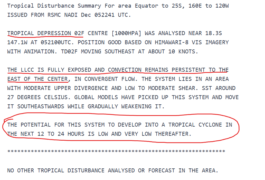 pablomartinsmet's tweet photo. O último suspiro da tempestade tropical #02F que o JTWC classificou já chegou, 0 evidências de centro de circulação em baixos níveis fechado e totalmente livre de convecção profunda https://t.co/gsxohh4goj