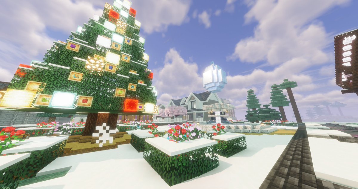 EstefyHero0's tweet image. Nuestra pequeña villa en #DiosesMC  ya está decorada de navidad 🎄